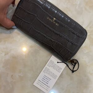 Made in Italy Croc-Embossed Wallet